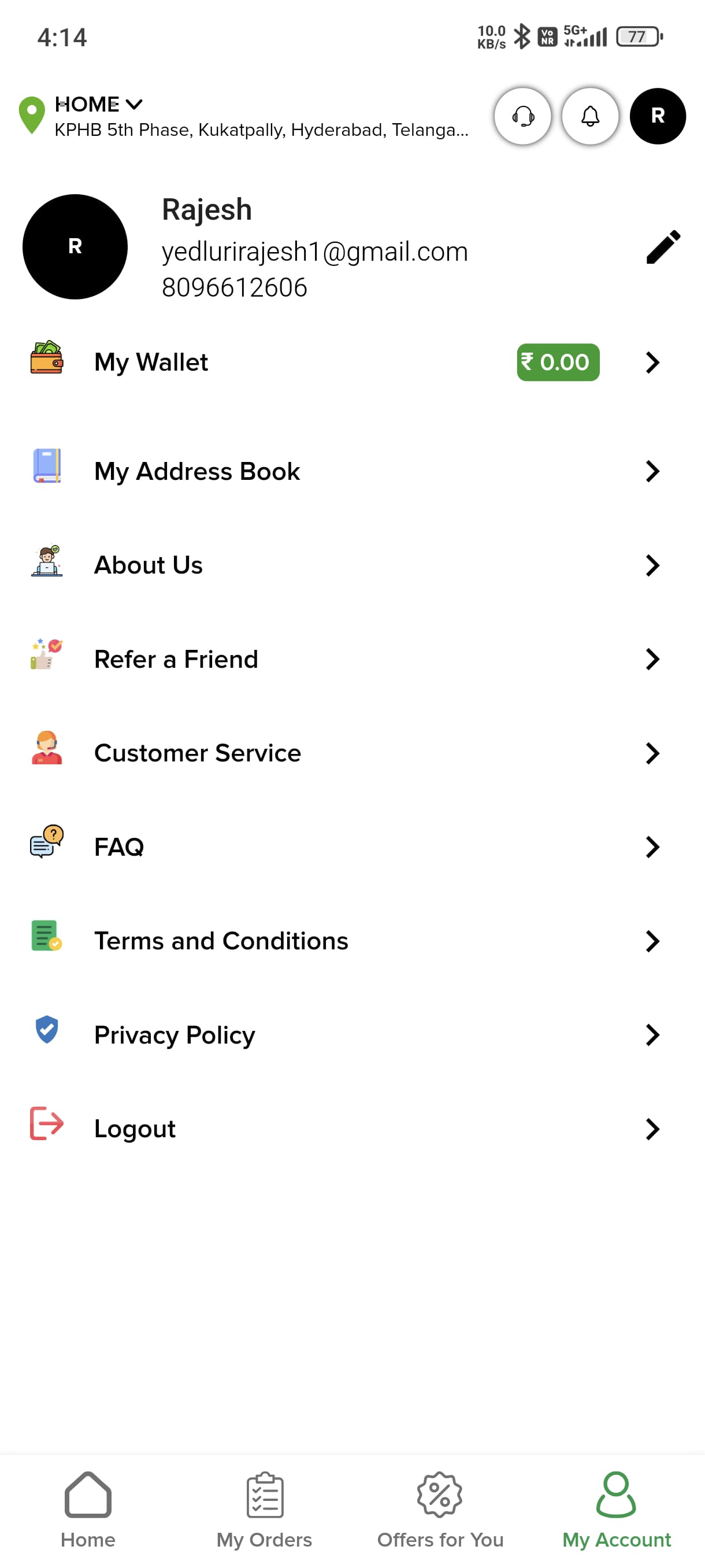 App Cart